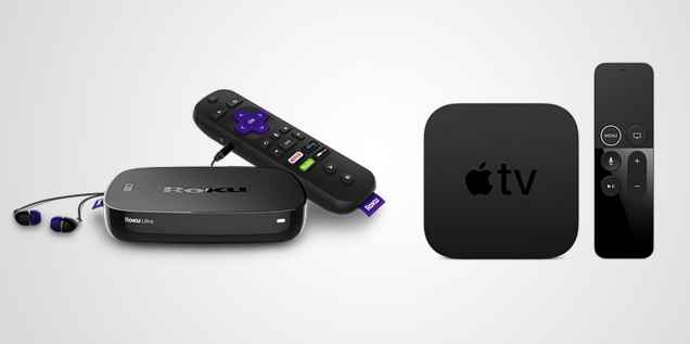 compare apple tv chromecast and roku